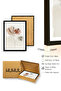 Natural Wood Framed Floral Pattern Painting - Pastel Tones |   Huhu1014 - 3