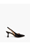 LOW HEEL SLING BACK IN BLACK