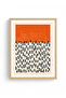 Natural Wood Framed Abstract Painting I Huhu1480 - Single Painting Natural Wood Frame - 2