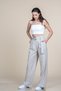 Women's Summer Stone High Waist Belted Palazzo Modal Trousers Casual Daily Office Stylish 30372