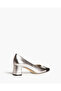 LOW HEEL PUMP IN SILVER - 2