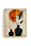 Natural Wood Framed Abstract Painting I Huhu1249 - Single Painting Natural Wood Frame - 2