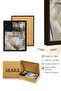 Natural Wood Framed Abstract Floral Pattern Painting - Pastel Tones |   Huhu1318 - 3