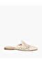 BRAIDED FLAT MULE IN NATURAL