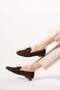 Roklen Women's Knitwear with Endless Buckle, Babet Brown - 2
