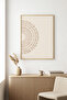 Natural Wood Framed Abstract Painting I Huhu1130 - Single Painting Natural Wood Frame