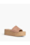SUEDE WEDGE MULE IN LIGHT PINK - 3