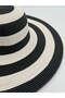 TWO-TONED STRAW HAT - 2