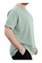 Big Size Men's T-Shirt Crew Neck Waffle 20033 Çağla - 2