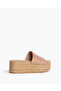 SUEDE WEDGE MULE IN LIGHT PINK - 2