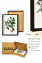 Black Wooden Framed Floral Lemon Patterned Painting - Natural Themes |   Huhu1170 - Single Table Black Frame - 3