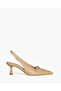 LOW HEEL SLING BACK IN NUDE