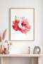 Natural Wood Framed Floral Pattern Painting - Pastel Tones |   Huhu1043
