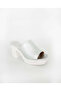 LAMINATED SILVER SLIP ON MULE - 2