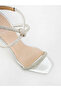 KNOTTED SANDALS IN SILVER - 2