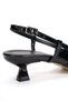 Pointed Toe Low Heeled Patent Leather Women's Evening Dress Shoes - 5