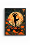 Natural Wood Framed Abstract Painting I Huhu1255 - 2