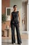 Embellished Waist Detailed Denim Two-Piece Set - Designer Cut - Stylish Summer Denim
