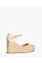 GLITTERED FABRIC WEDGE - 4