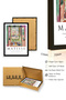 Black Wooden Framed Abstract Nature Landscape Painting - Vibrant Tones |   Huhu1156 - Single Table Black Frame - 3