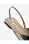 FLAT SLINGBACK WITH METAL DETAIL IN SILVER - 2