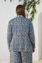 Navy Blue Godeli Patterned Blouse - 6