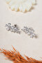 Women's Camellia Flower Model Zircon Stone Earrings - 4