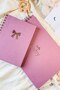 Baby Memory Book and Mother's Pregnancy Diary Set / 0-3 Years Old Baby Agenda / Lilac Linen Gilding Design