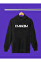 Eminem Printed Cotton Long Sleeved 3-Yarn Hooded Rapper Sweatshirt - 2