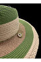 TWO-TONED STRAW HAT - 2