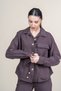 Women's Summer Coffee Color Waist Drawstring Detailed Shirt and Elastic Sports Trousers Striped Set Stylish Daily Casual Two-Piece 1299 - 2