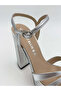 LAMINATED LEATHER PLATFORM SANDAL - 5