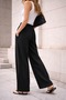 Linen Palazzo Trousers (Tok Texture) Tr0935 - 2