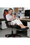 Gaming Chair with Footrest Ergonomic Computer Chair 90°–135° Adjustment Backrest Perfect - 4