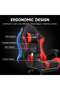 Gaming Chair with Footrest Ergonomic Computer Chair 90°–135° Adjustment Backrest Perfect - 3