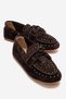 Cuesta Brown Suede Genuine Leather Troc Lace-Up Women's Loafer Shoes