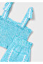 Girl's Shorts and Ruffle Blouse Set Blue - 03232 - 3