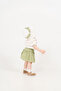 Baby Girl Summer Collar Detailed Muslin Set with Hat as a Gift - 2