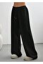 Women's Black Low Waist Sweatpants - 4