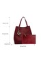 Bucket Bag Versatile Tote Bag Hand and Shoulder Bag Large Capacity Wine - 2