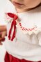 Baby Girl Summer Collar Detailed Muslin Set with Hat as a Gift - 3
