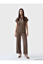 Original Oval Collar Textured Women's T-Shirt - 2