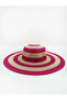 TWO-TONED STRAW HAT