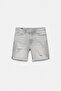 Distressed denim bermuda - 7