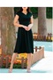 Women's Off-Shoulder Pleated Crepe Midi Dress 31247 - 6