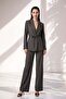 Brown Belted Jacket with Pocket Detail, Relaxed Fit Pocketed Pants Set