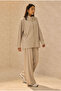 High Collar Tracksuit Set Stone - 4