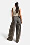 Women's Denim Color 4S6-16 Super Baggy Balloon Fit Embroidery Detailed Special Design Denim Jean - 6
