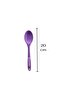 Hard Tip Heat Resistant Silicone Ladle Spoon Set 4 Pieces 28cm/22cm/20cm Spoon 28cm Ladle - 3