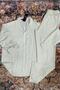 Men's Beige Muslin Linen Blend Shirt & Beige Muslin Linen Trousers Set